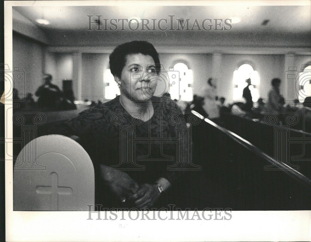 1987 Press Photo Clemetine Barfield SOSAD Support Group - Historic Images