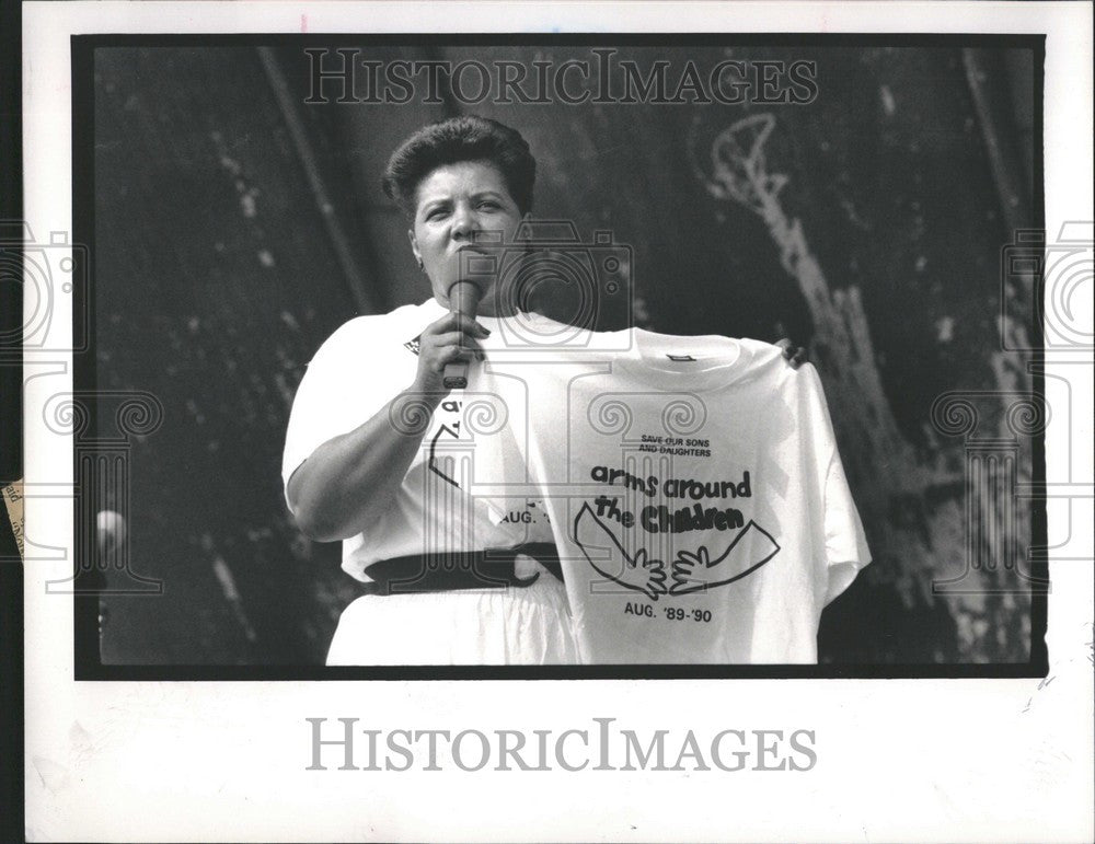 1989 Press Photo Clementine Barfield - Historic Images