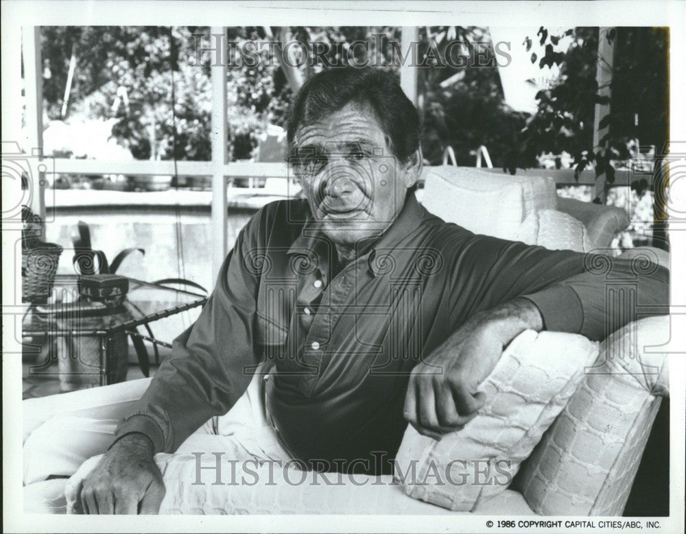 1986 Press Photo Gene Barry television actor Fame - Historic Images