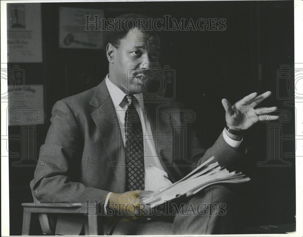 1989 Press Photo Mayoral candidate Tom Barrow - Historic Images