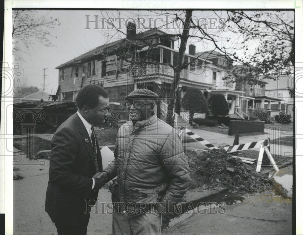 1989 Press Photo will henderson tom barrow devil&#39;s fire - Historic Images