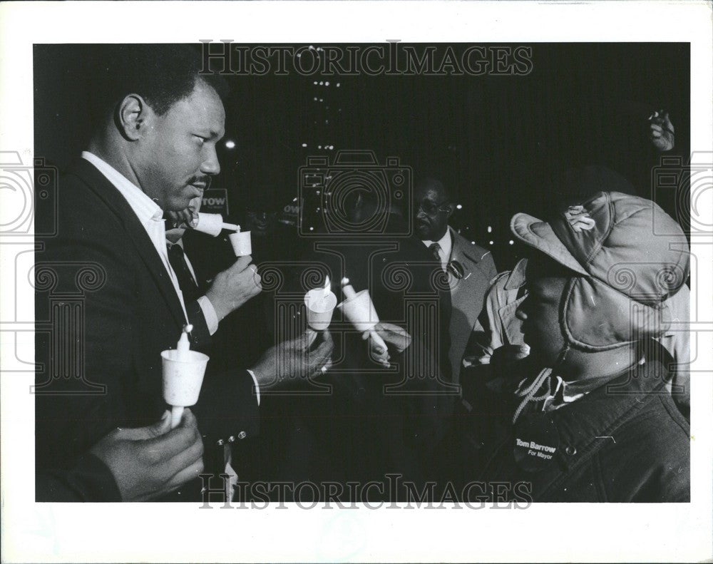 1989 Press Photo Tom Barrow prayer vigil - Historic Images