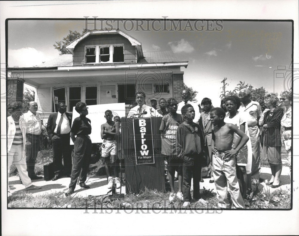 1989 Press Photo Tom Barrow mayor election - Historic Images