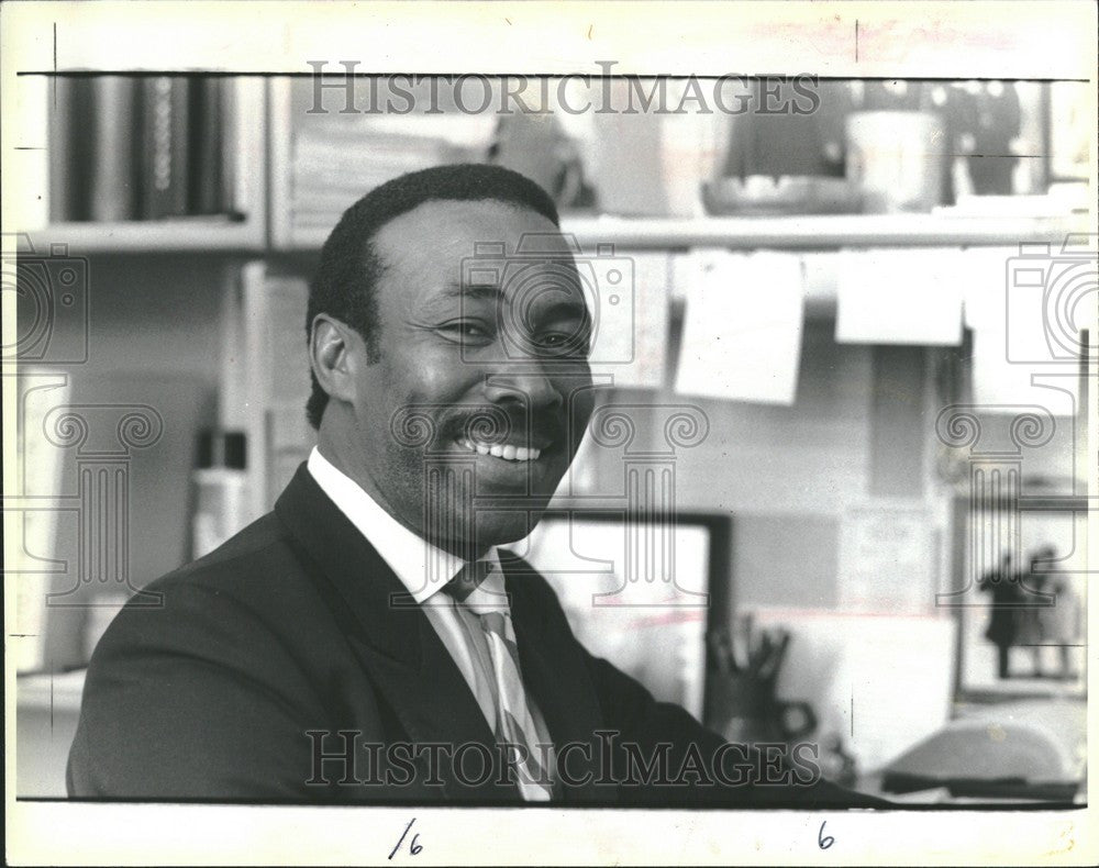 1990 Press Photo Lem Barney Football corner back - Historic Images