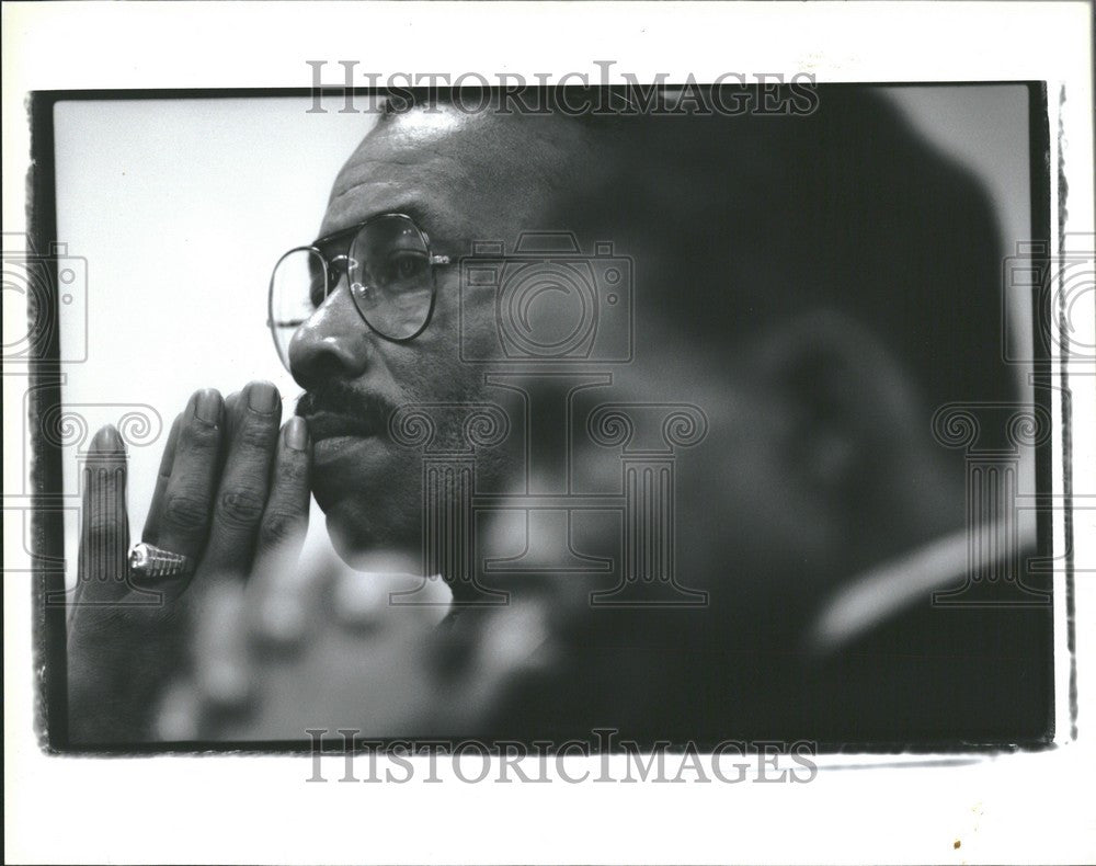 1993 Press Photo lem barney nfl football detroit lions - Historic Images