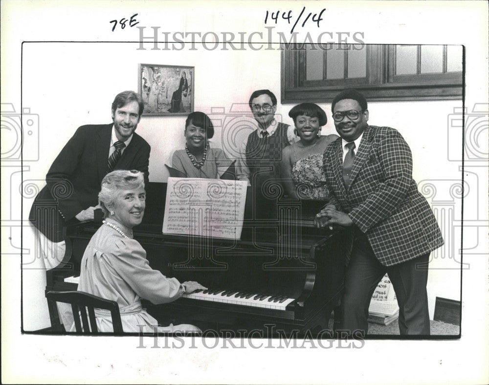 1986 Press Photo Ortheila Barnes singer concert - Historic Images