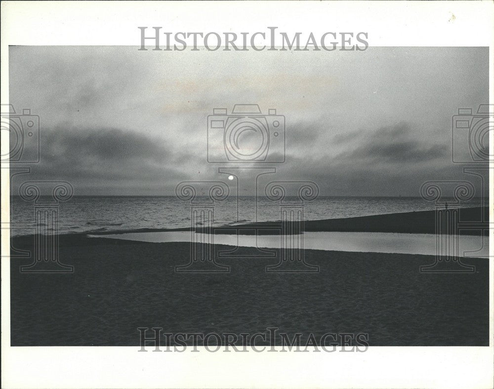 1983 Press Photo Lake Michigan Great Lake United States - Historic Images