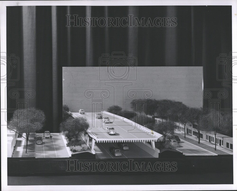 1958 Press Photo roads highways Michigan Lodge Couzens - Historic Images