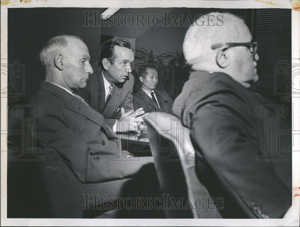 1958 Press Photo Del Smith John Mackie Minoru Yamasaki - Historic Images