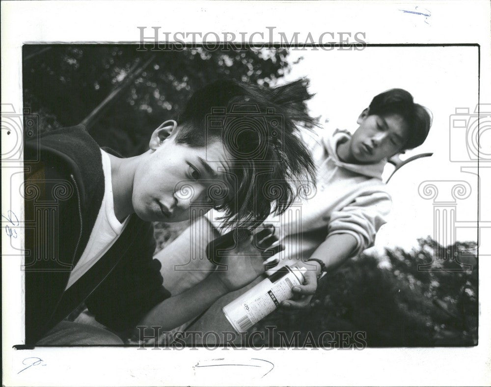 1991 Press Photo Hideyuki Suzuki guitarist Bonkura - Historic Images