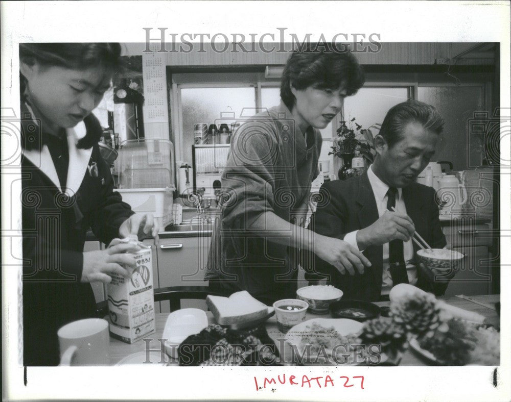 1991 Press Photo Japan Yashuyo Murata Yasou - Historic Images