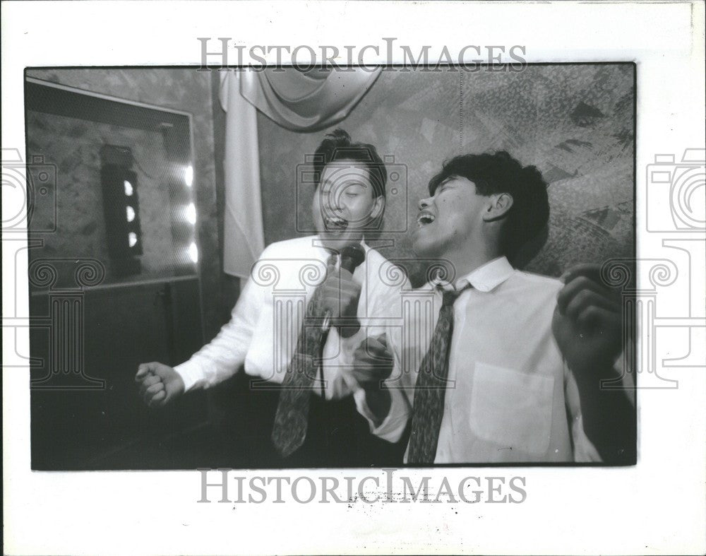 1991 Press Photo Ryohei senda Kazushi Watanabi - Historic Images