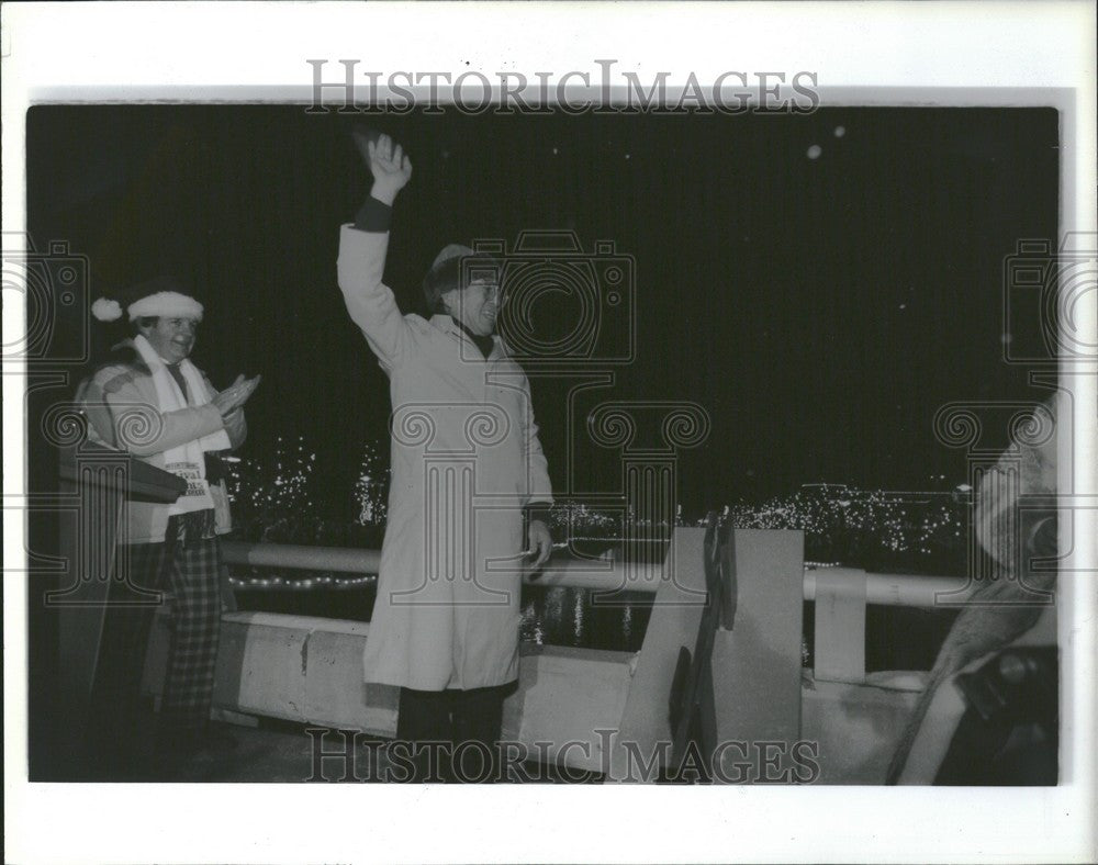 1991 Press Photo Kazuhira Ben Otah Battle Creek trees - Historic Images