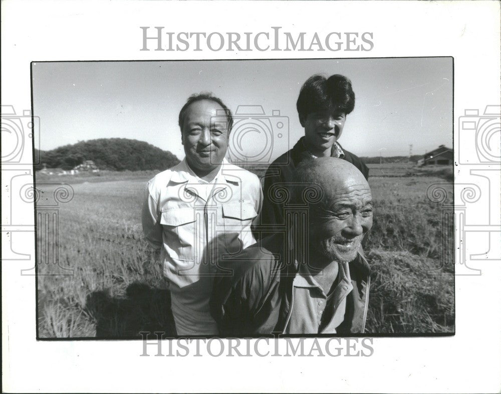 1991 Press Photo Toraichi Toraei  Masashi Honda harvest - Historic Images