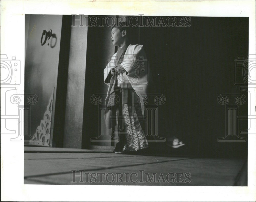 1991 Press Photo Sensoju Temple Shichigo San Festival - Historic Images