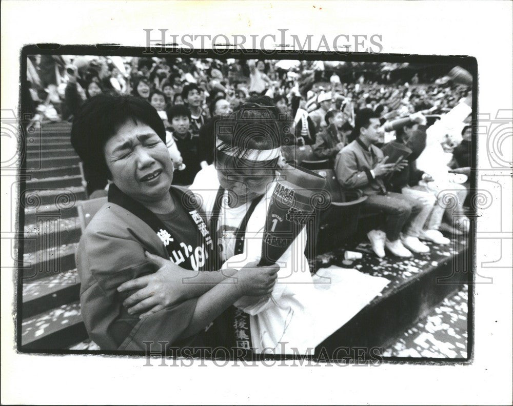 1991 Press Photo Seibu Lions win Japan Series 1991 - Historic Images