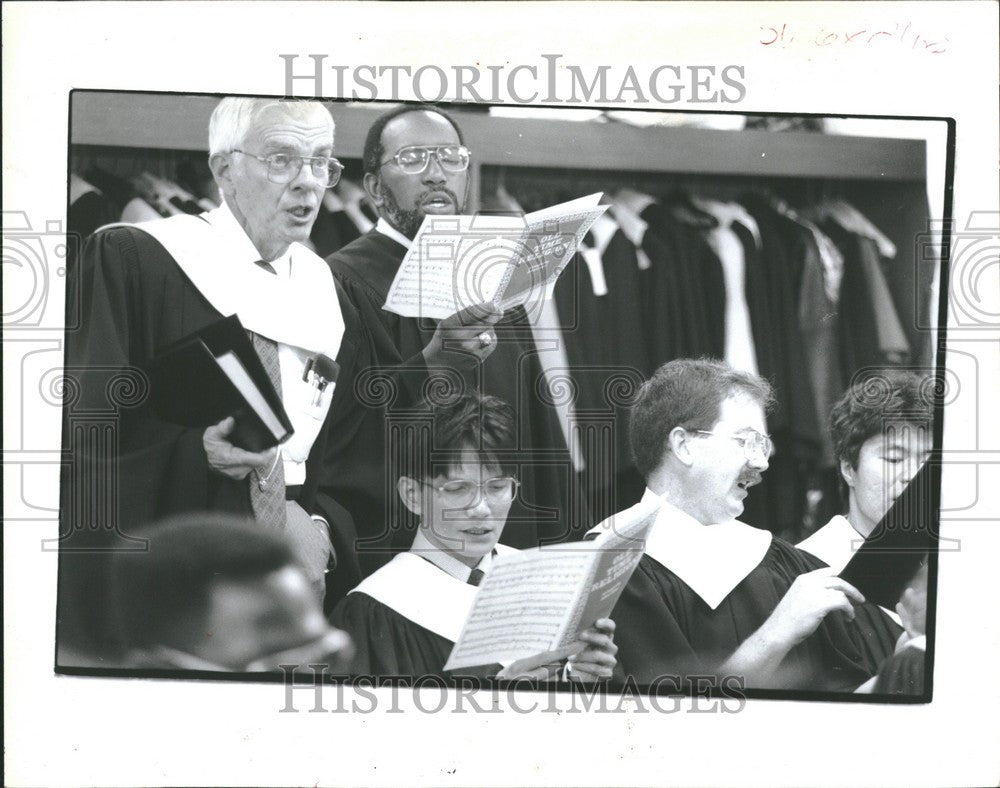 1991 Press Photo Tokyo Baptist Church choir - Historic Images