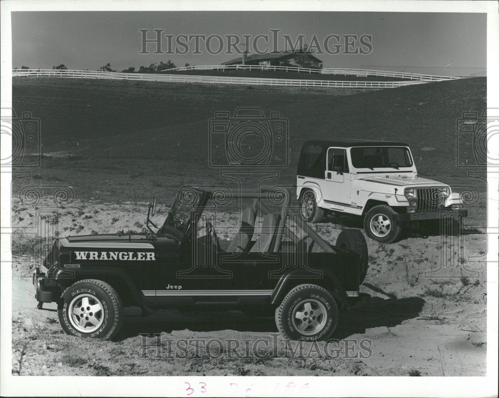 1986 Press Photo new Jeep Wrangler pricing 1986 retail - Historic Images