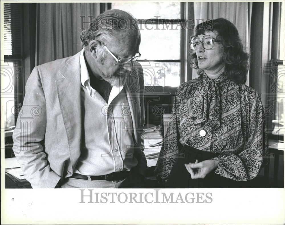 1979 Press Photo Dr.Francis Palmer, Merrill-Palmer pres - Historic Images