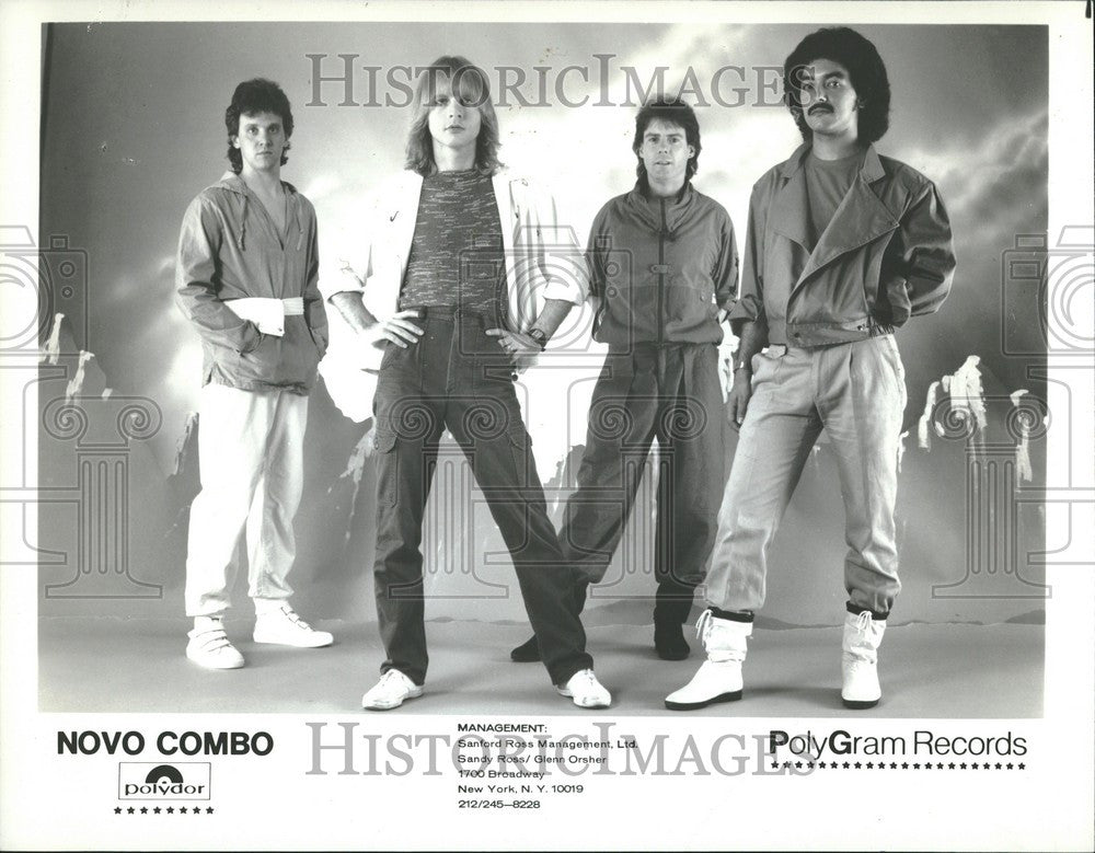 1982 Press Photo Novo Combo New Wave Rock Group Pop - Historic Images