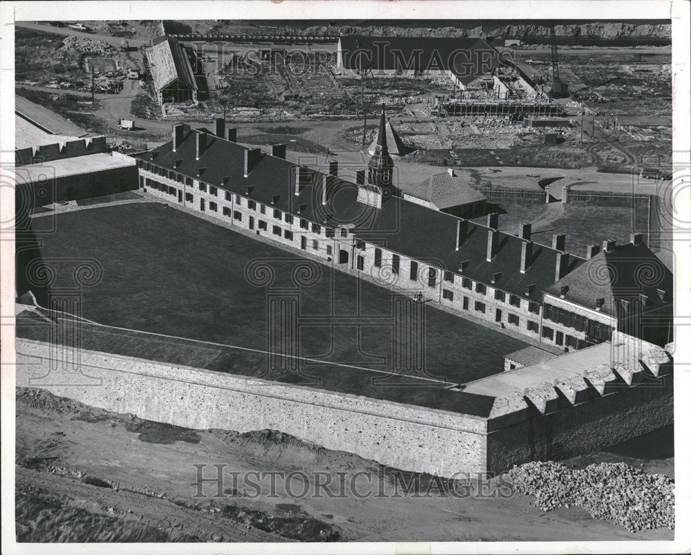 1977 Press Photo Chateau St. Louis Fortress Louisbourg - Historic Images