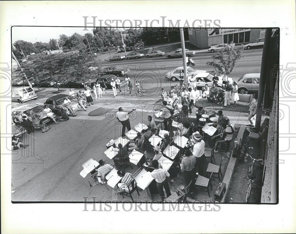 1986 Press Photo Northwestern High School Jazz Band - Historic Images