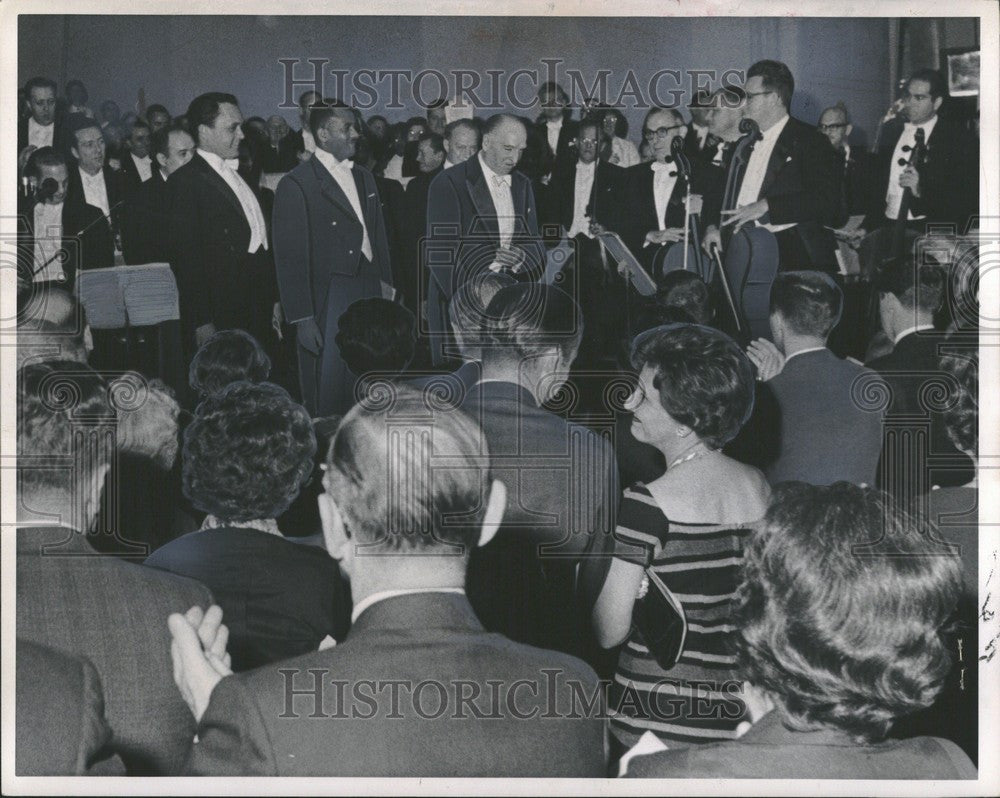 1962 Press Photo Paul Paray, podium, French Conductor - Historic Images