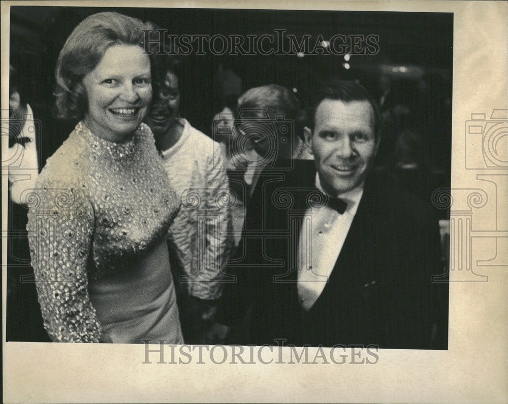 1970 Press Photo Mr &amp; Mrs. Charles A. Parcells Jr. - Historic Images