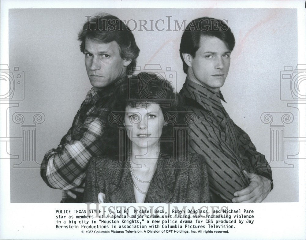 1987 Press Photo Michael Pare Robyn Douglas Michael Bec - Historic Images