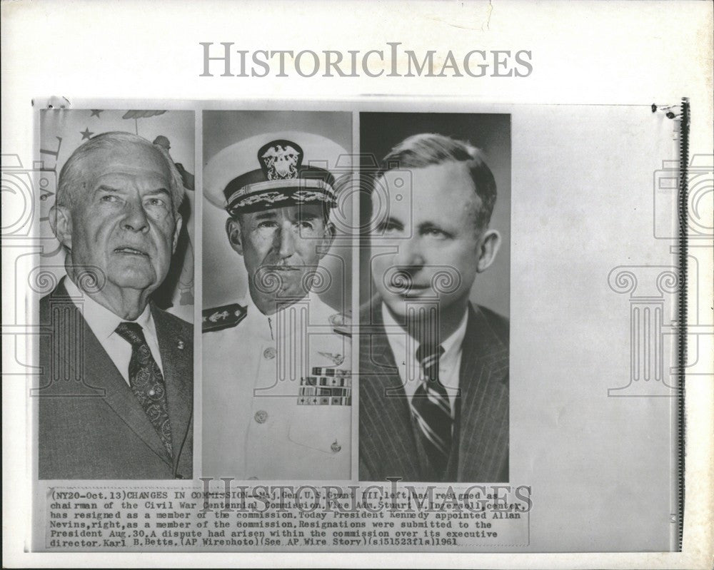 1964 Press Photo CHANGES IN COMMISSION Adm. Stuart - Historic Images
