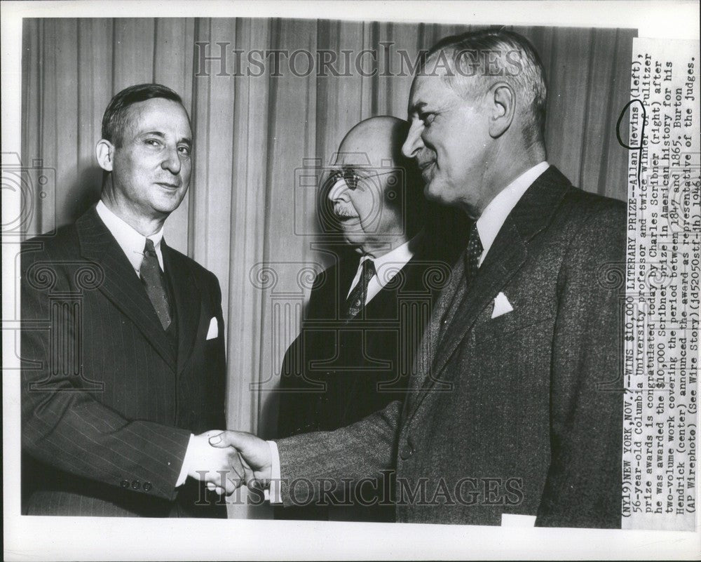 1946 Press Photo Allan Nevins American Historian - Historic Images