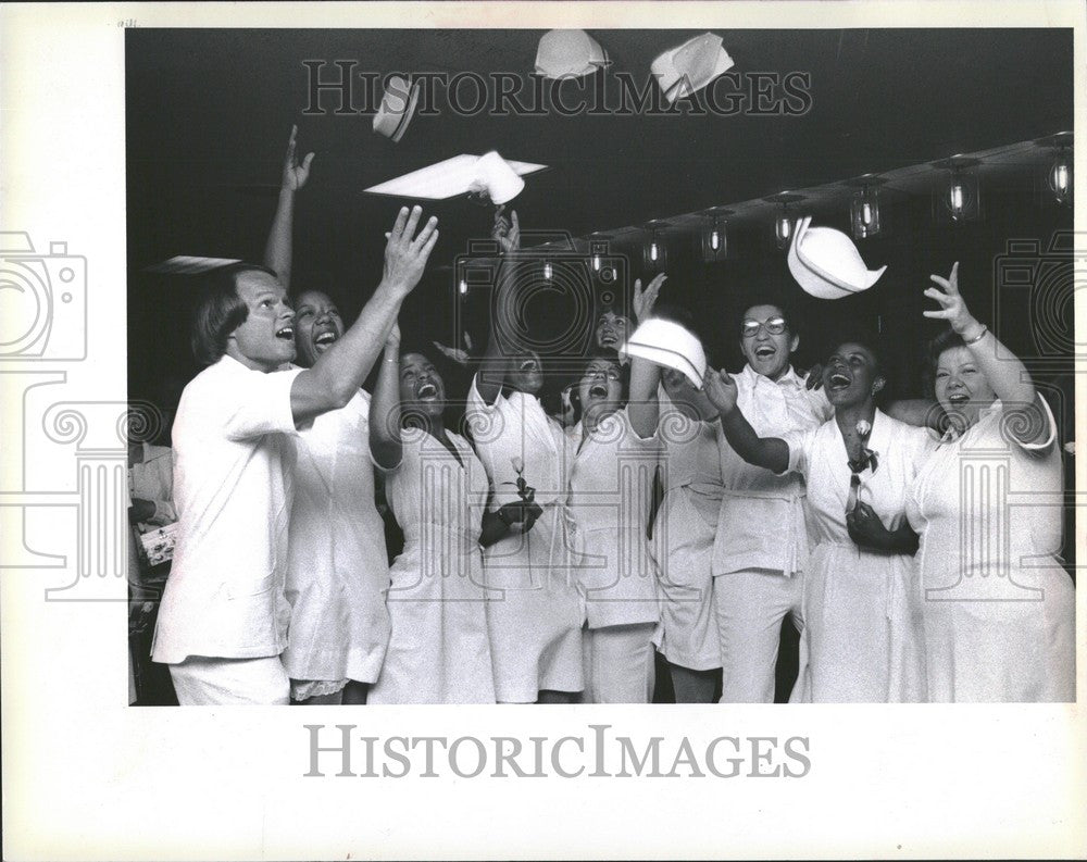 1980 Press Photo jubilant members wayne state - Historic Images
