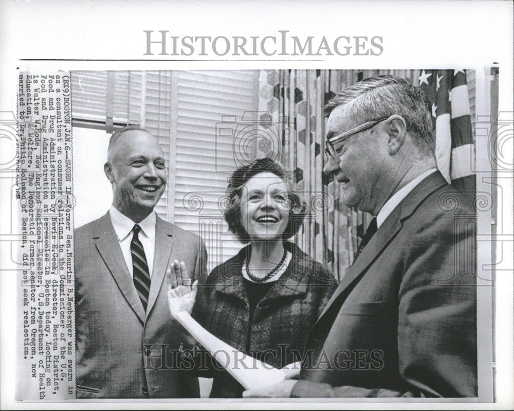 1967 Press Photo Former Sen. Maurine B. Neuberger Nevis - Historic Images