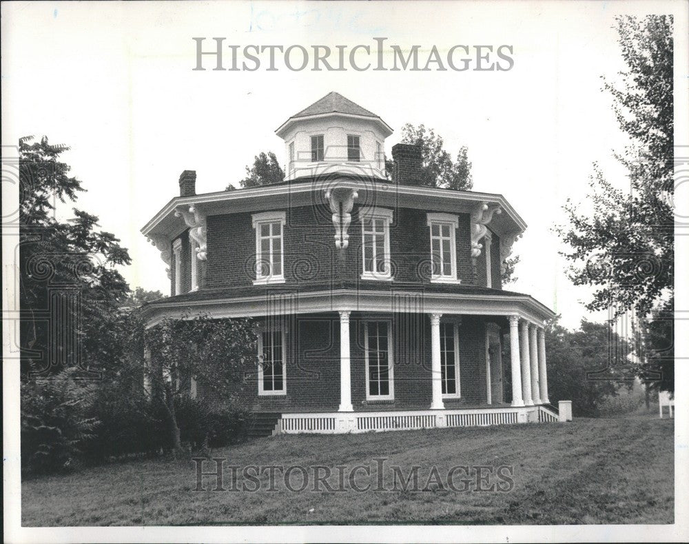 1989 Press Photo Octagon House Fears developer tear - Historic Images