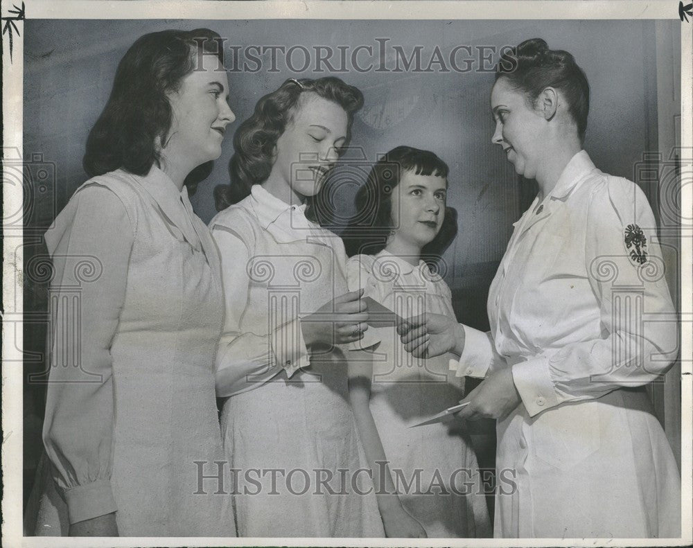 1948 Press Photo Graduation Cooper Davidson Riley - Historic Images