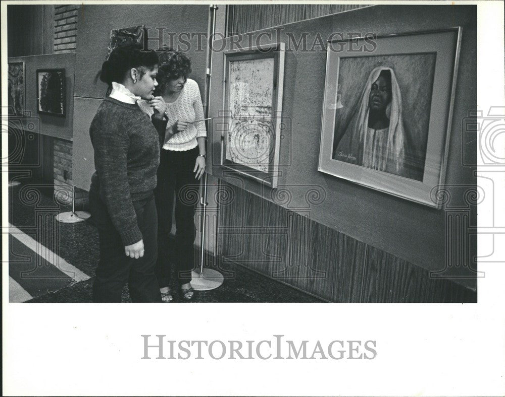 1983 Press Photo Homie Gibson Karen Granica Black Month - Historic Images