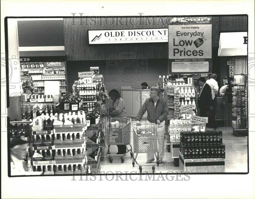 1988 Press Photo Olde Discount Kmart Southfield Store - Historic Images