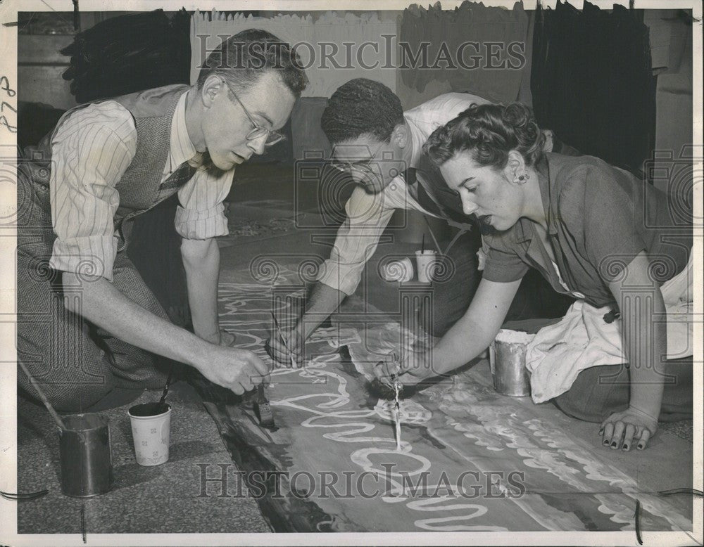 1945 Press Photo Old World Market James Siddall Jules - Historic Images