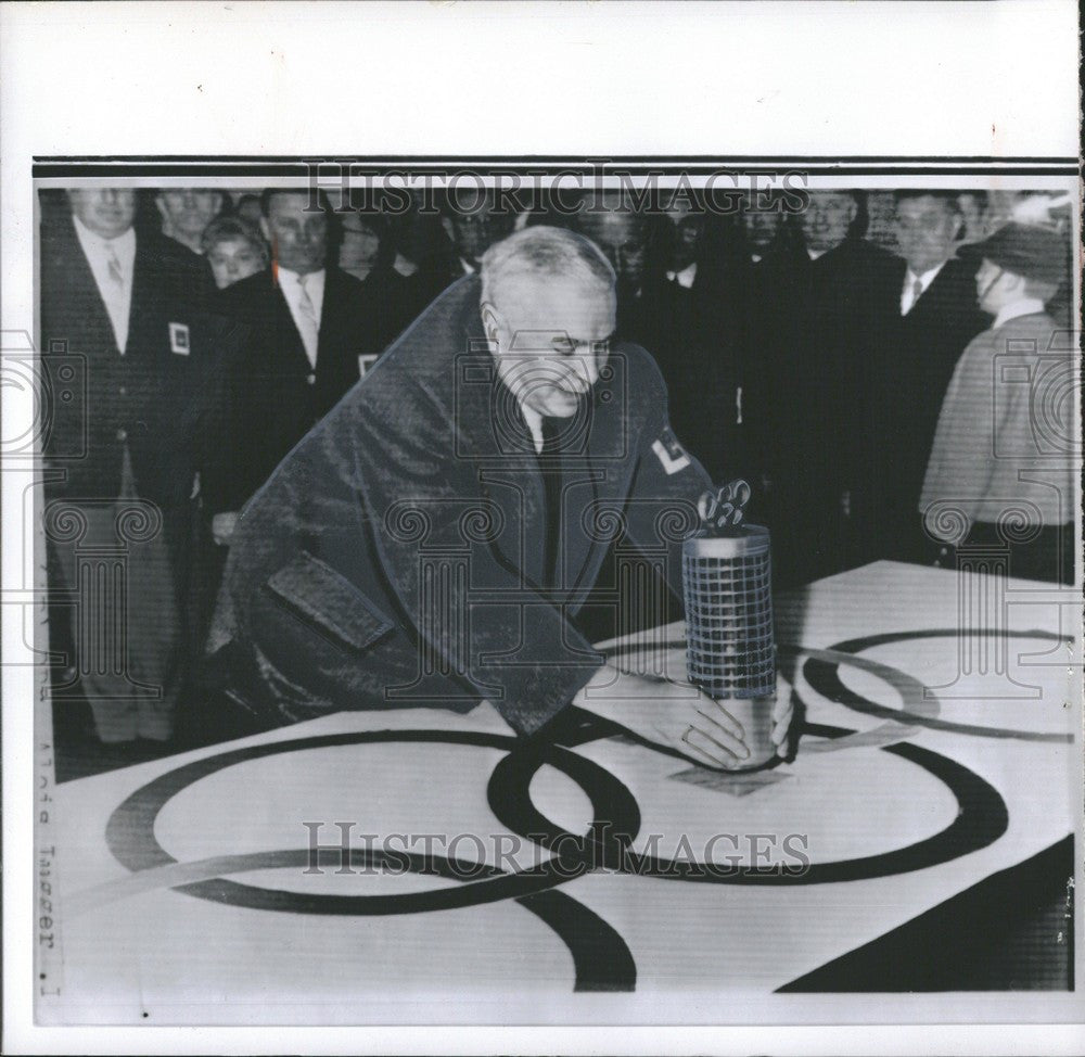 1964 Press Photo Olympics 1964 winter games Dr. Alois - Historic Images