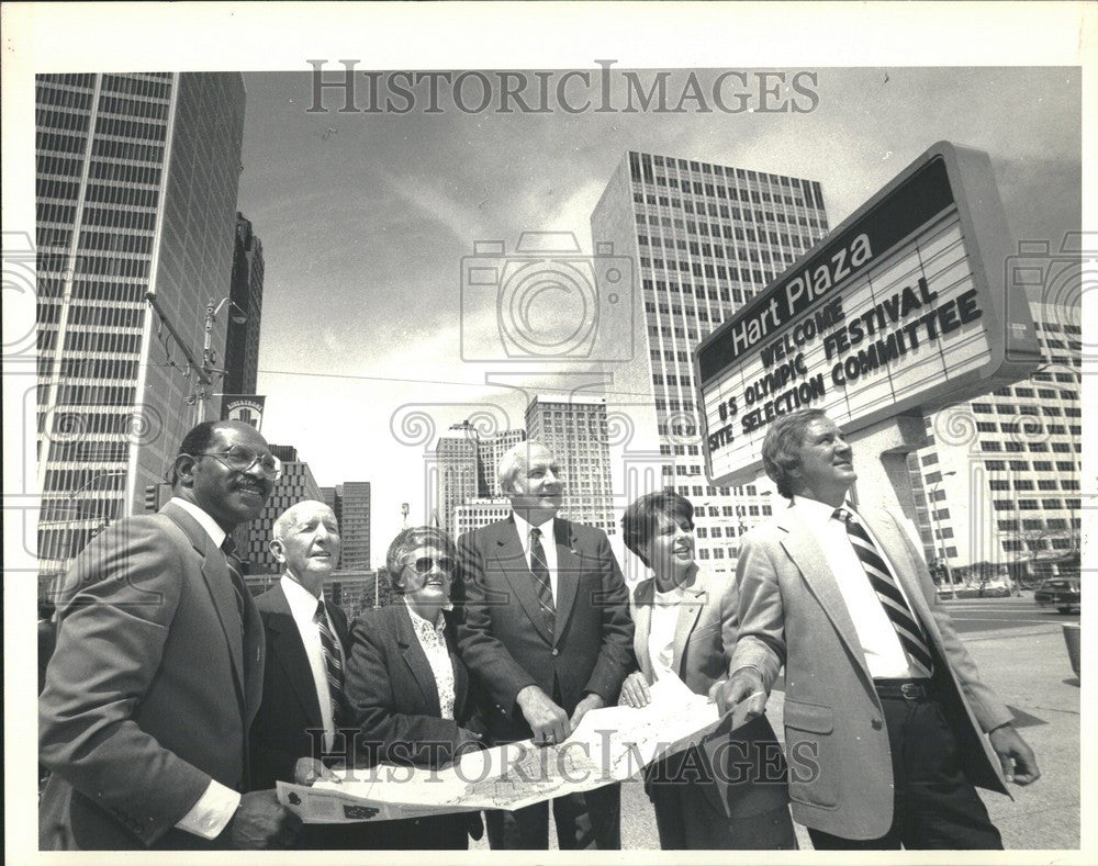 1987 Press Photo Olympics, Olympic selection committee - Historic Images