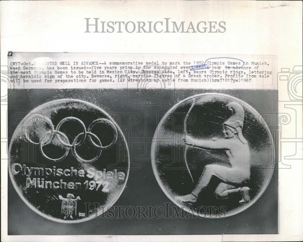 1976 Press Photo Olympic Games Medals - Historic Images