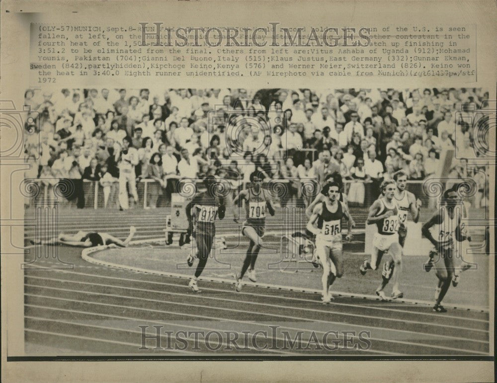 1972 Press Photo Munich Olympics 1500m - Historic Images