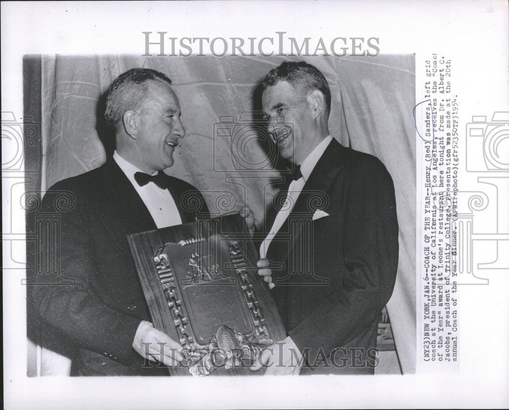 1955 Press Photo Henry Sanders Albert C. Jacobs - Historic Images