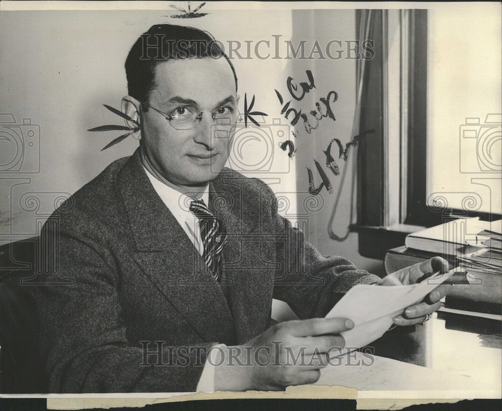 1933 Press Photo judge jewish joseph sanders engineer - Historic Images