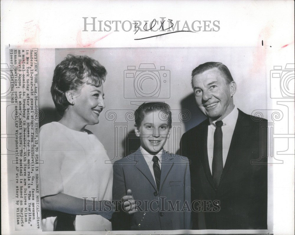 1965 Press Photo Steve Sanders singer Broadway musical - Historic Images