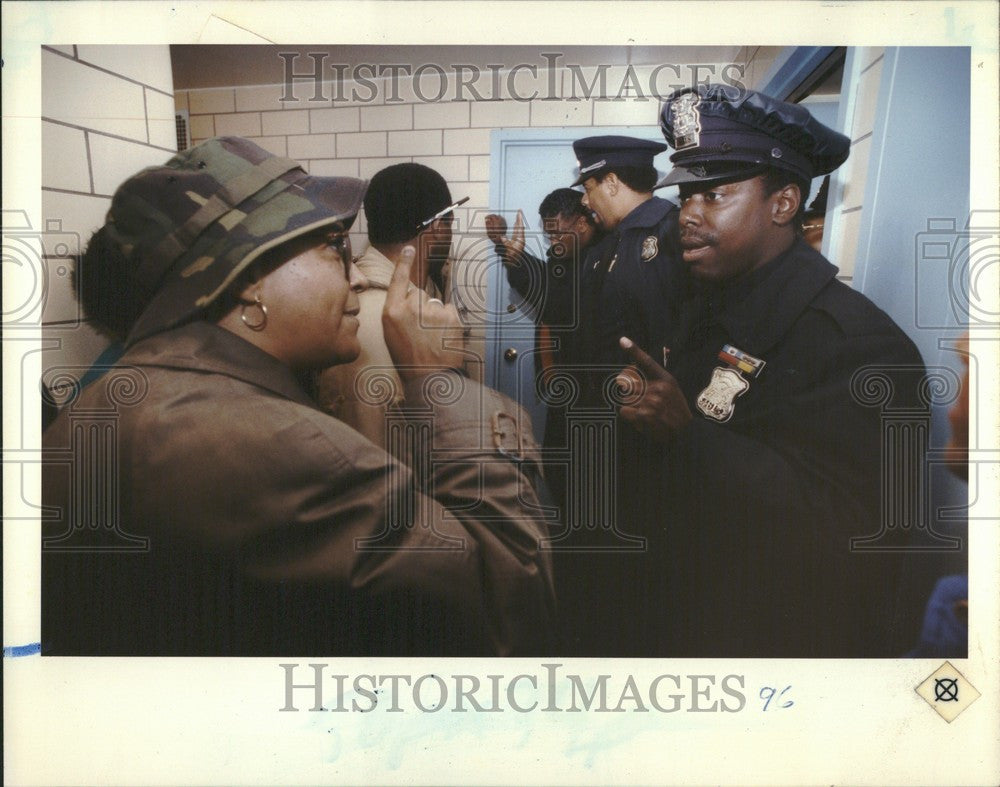 1991 Press Photo Jeffries Housing Projects Detroit - Historic Images