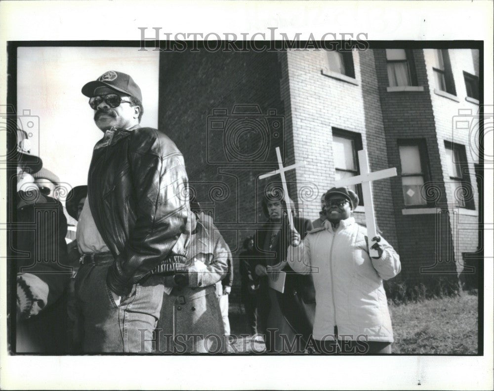 1991 Press Photo Jeffries Housing Project - Historic Images