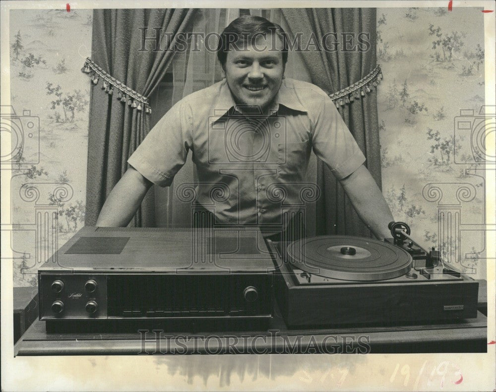 1977 Press Photo Ken Sands Recording engineer - Historic Images