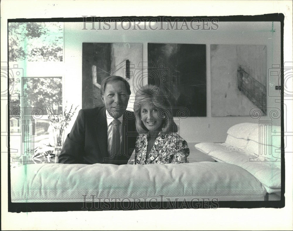 1989 Press Photo Robert &amp; Sue Sosnick  art collections - Historic Images