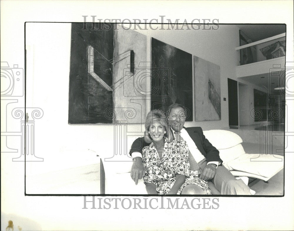 1987 Press Photo Robert Sue Sosnick Art Collectors - Historic Images